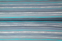 Blauw grijze katoen tricot met strepen