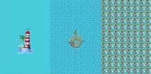 Blauw marine paneel in tricot stof