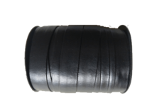 Biaisband kunstleer 20mm - zwart