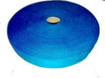 Aqua blauwe elastische biaisband - 20 mm