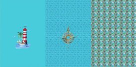 Blauw marine paneel in tricot stof Blauw marine paneel in tricot stof