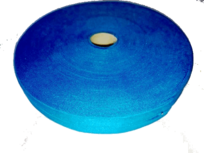 Aqua blauwe elastische biaisband - 20 mm Aqua blauwe elastische biaisband - 20 mm