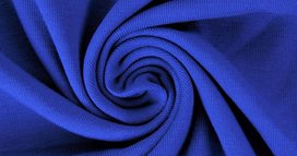 Uni / effen tricot stof - kobalt blauw Uni / effen tricot stof - kobalt blauw