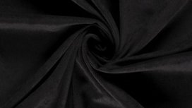 Effen zwarte rib stof met stretch | Nooteboom Textiles Effen zwarte rib stof met stretch | Nooteboom Textiles