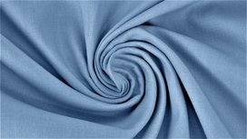 Jeans blauwe effen katoenen stof poplin Jeans blauwe effen katoenen stof poplin