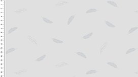 Licht grijs hydrofiele stof met veren / mousseline Licht grijs hydrofiele stof met veren / mousseline