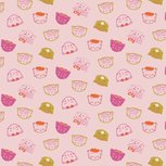 Roze katoenen stof Chic Cats Roze katoenen stof Chic Cats