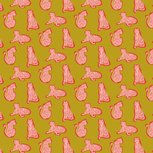 Donker gele tricot stof met tijgers - Poppy Fabrics Donker gele tricot stof met tijgers - Poppy Fabrics