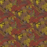 Bruine tricot stof met dinosaurussen en bladeren - Poppy Fabrics Bruine tricot stof met dinosaurussen en bladeren - Poppy Fabrics